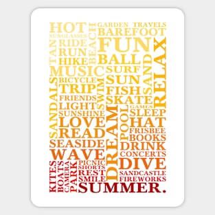 Summer words Sticker